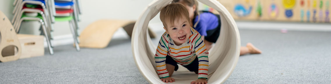 Babies playing 