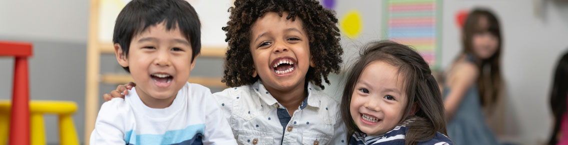 Kids laughing