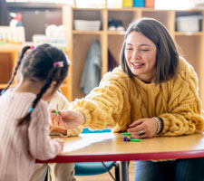 Creating more child care spaces and making investments to support early childhood educators