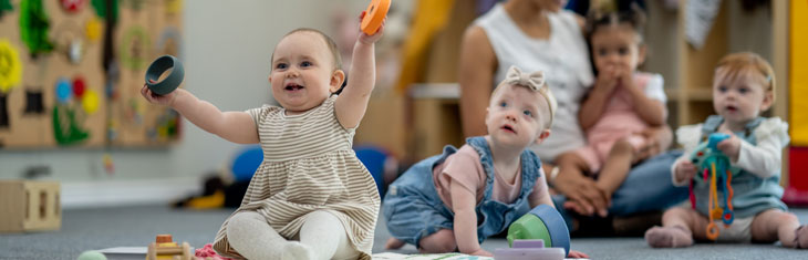 Babies at daycare