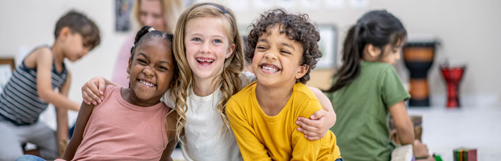 Kids playing at daycare