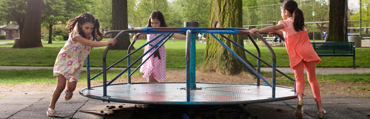 Kids playing outside