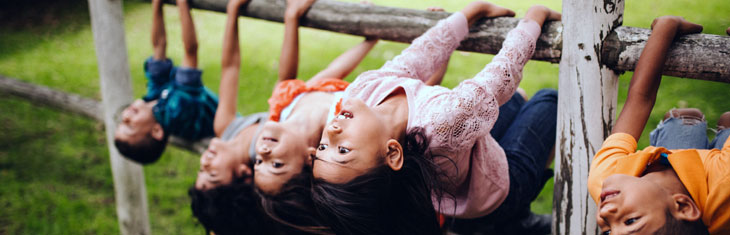 Kids playing outside