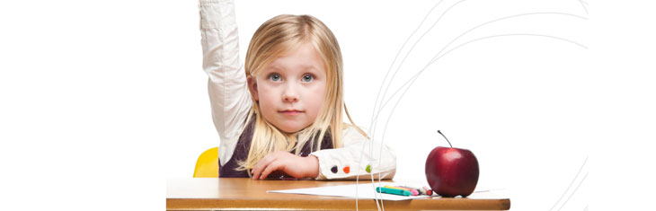 Girl at desk